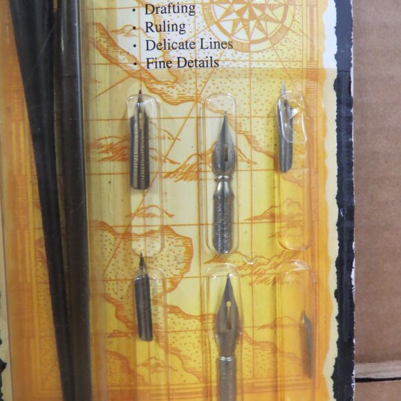 Speedball 2965 Mapping Calligraphy Pen Set New Old Stock In Original Package - Picture 2 of 4